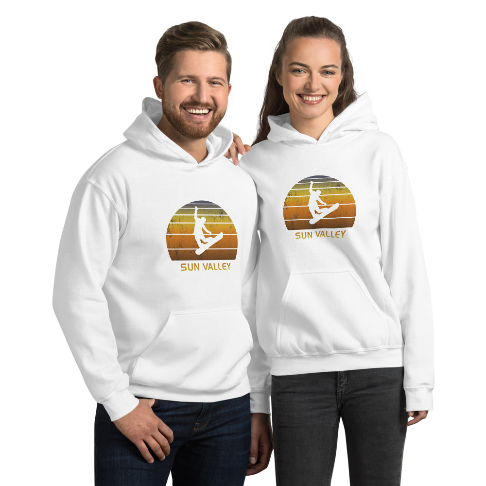 Retro Sun Valley Idaho Snowboarding Fan Unisex Hoodie Top Sweatshirt