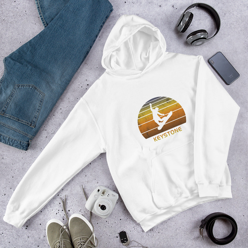 Retro Keystone Colorado Snowboarding Fan Unisex Hoodie Top Sweatshirt