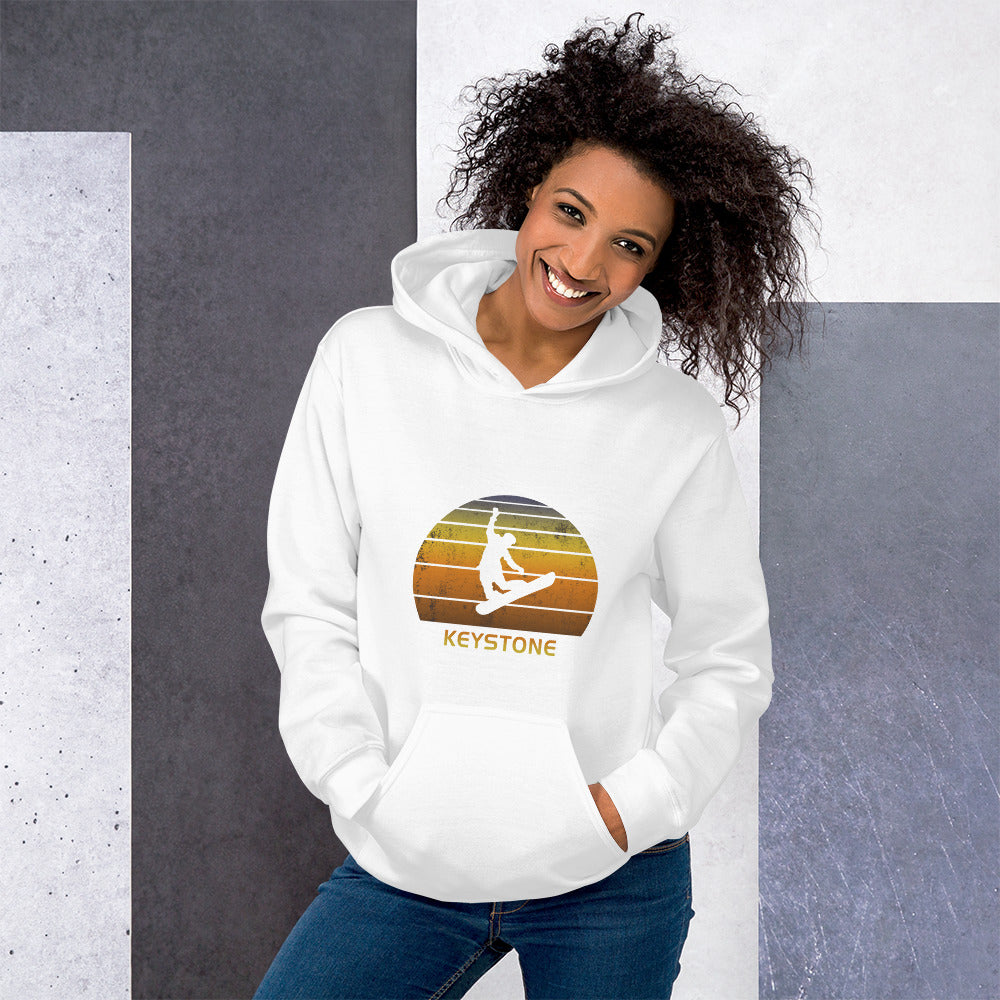 Retro Keystone Colorado Snowboarding Fan Unisex Hoodie Top Sweatshirt