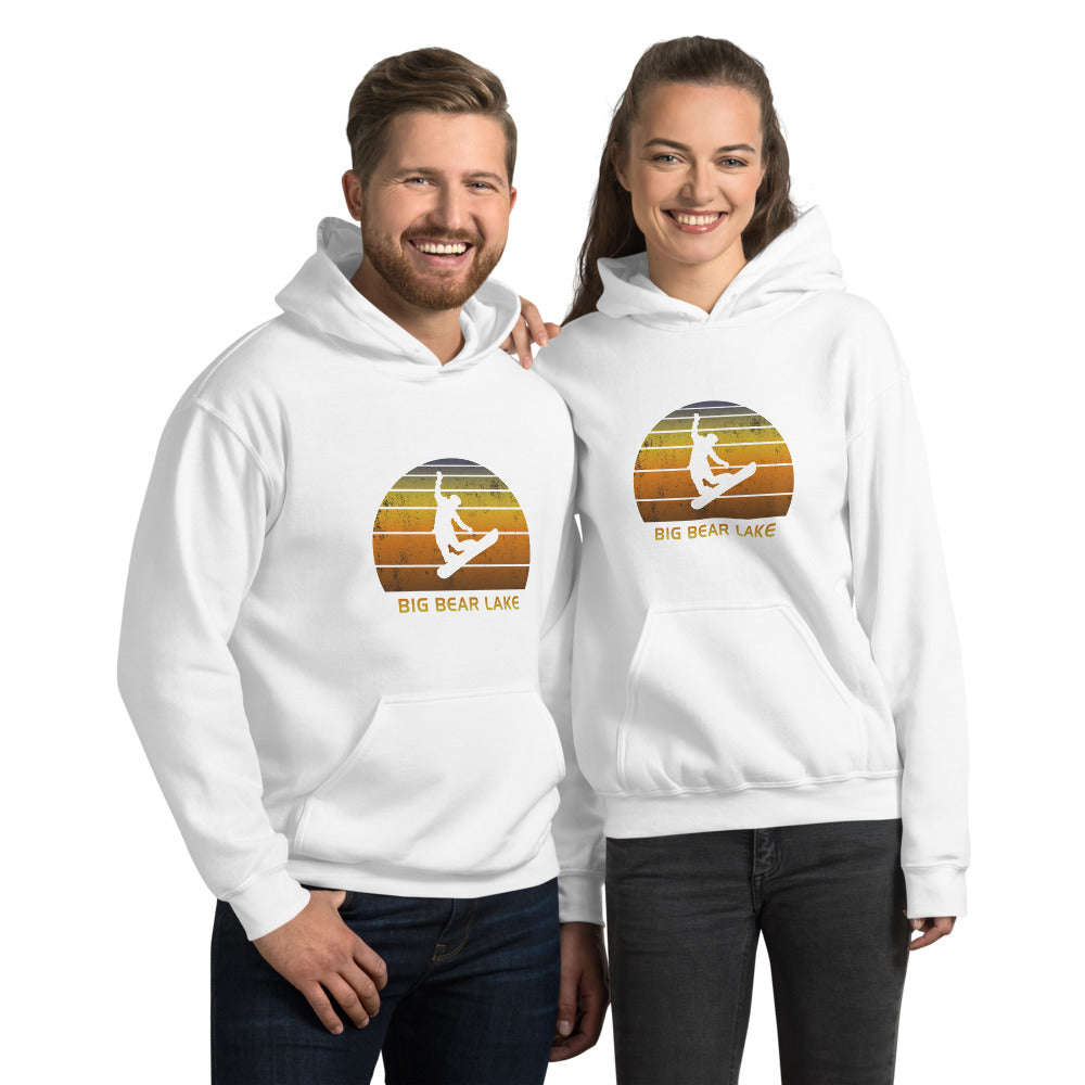 Retro Big Bear Lake California Snowboarding Fan Unisex Hoodie Top Sweatshirt