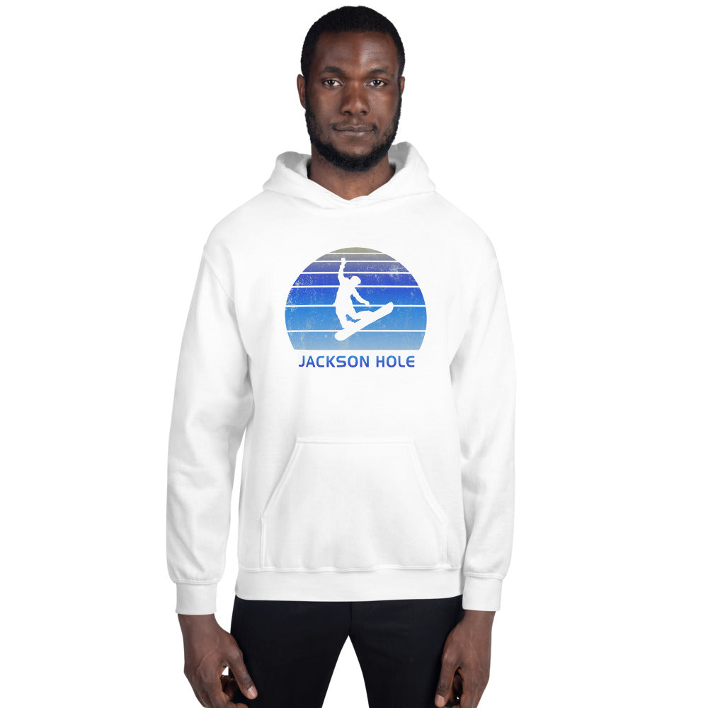 Retro Jackson Hole Wyoming Snowboarding Fan Unisex Hoodie Top Sweatshirt