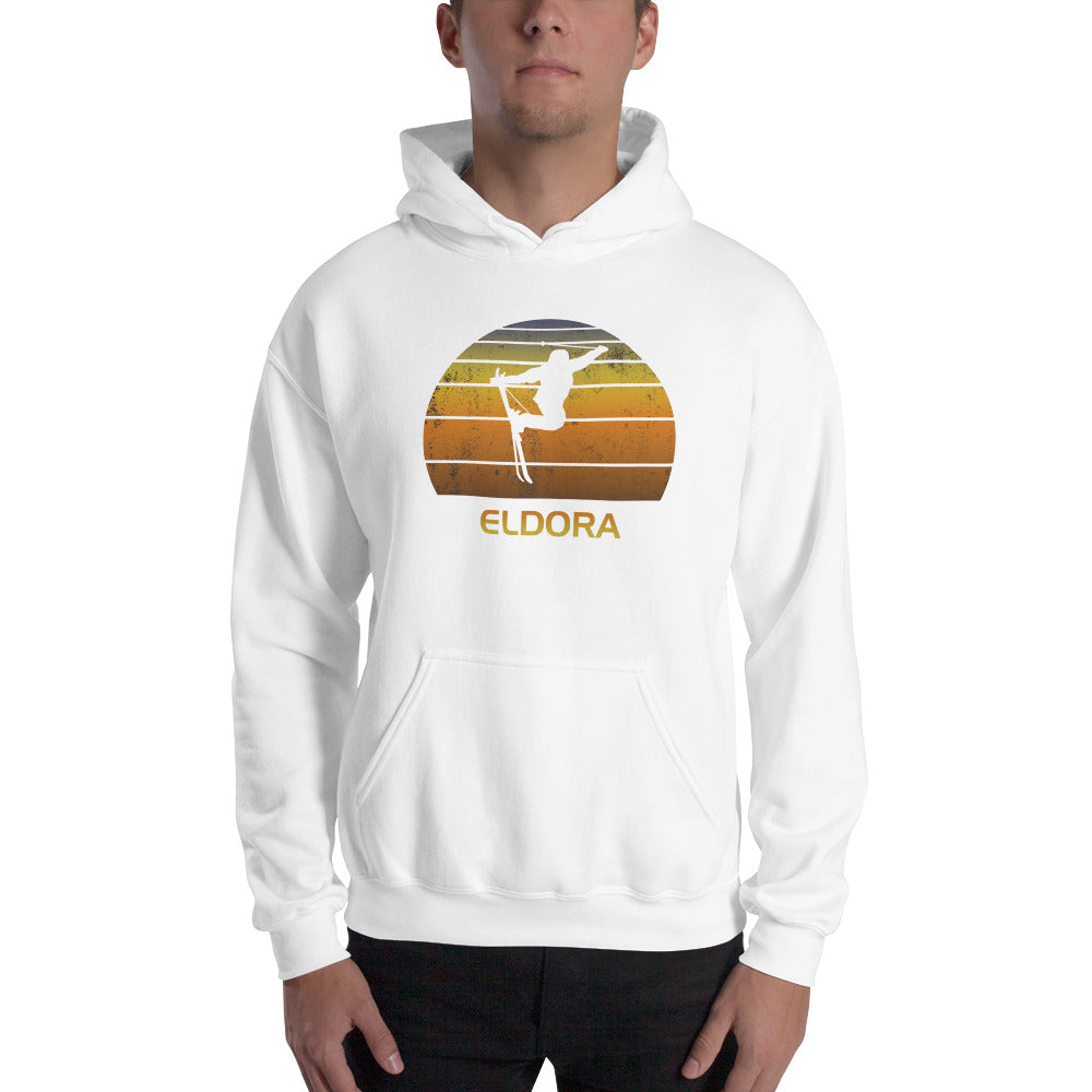 Cool Retro Eldora Colorado Skiing Ski Fan Unisex Hoodie Top Sweatshirt