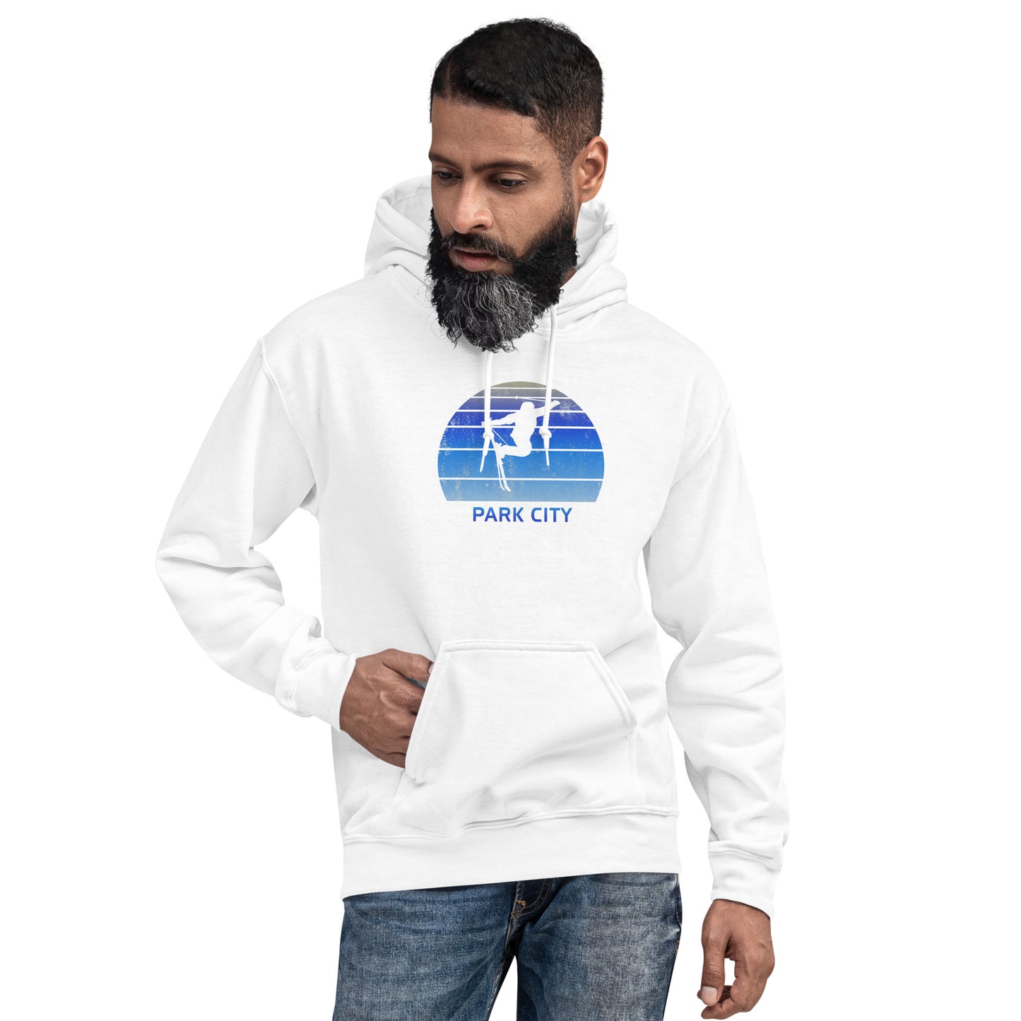 Retro Park City Utah Skiing Fan Unisex Hoodie Top Sweatshirt