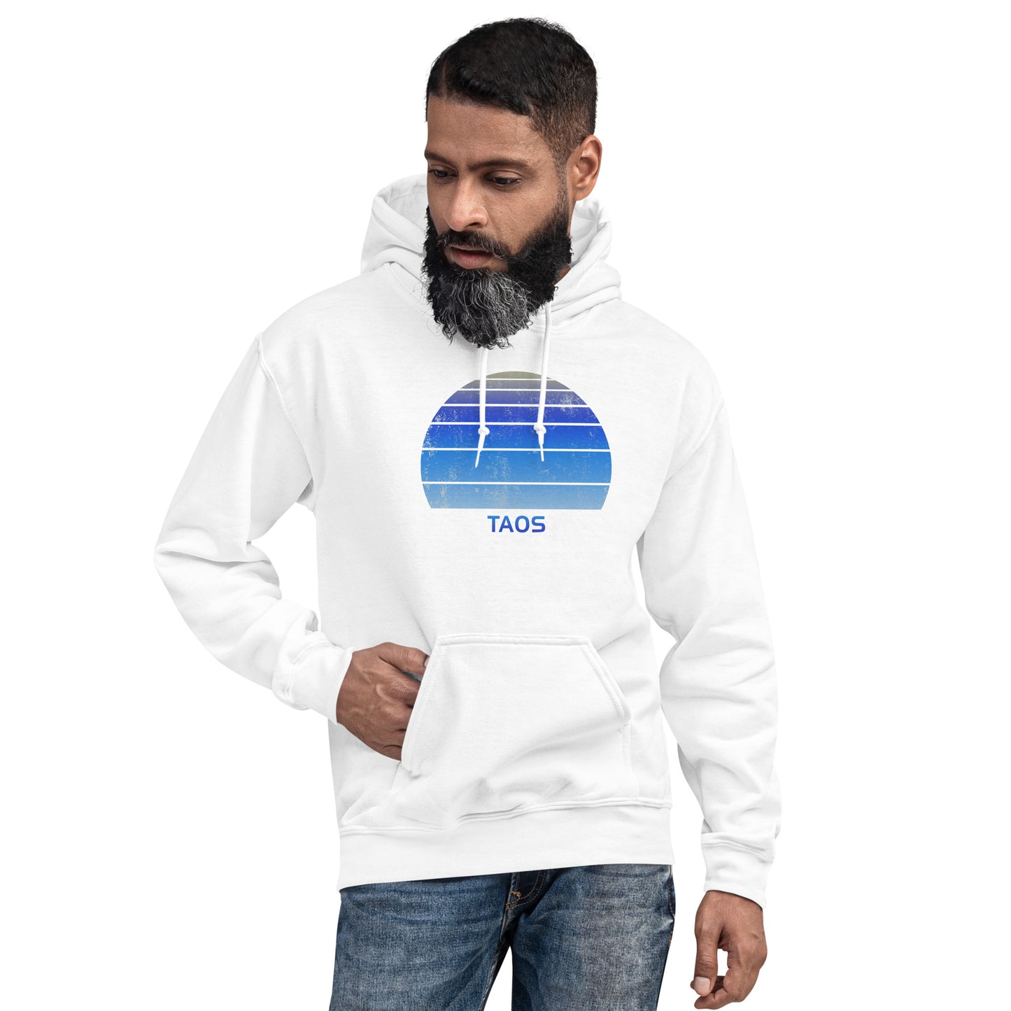 Retro Taos New Mexico Ski Skiing Fan Unisex Hoodie Top Sweatshirt