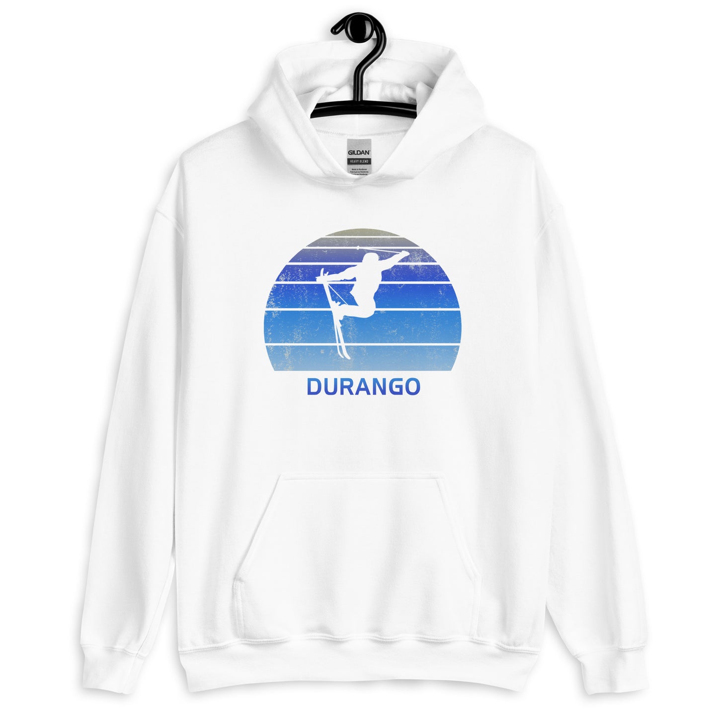 Retro Durango Colorado Skiing Fan Unisex Hoodie Top Sweatshirt