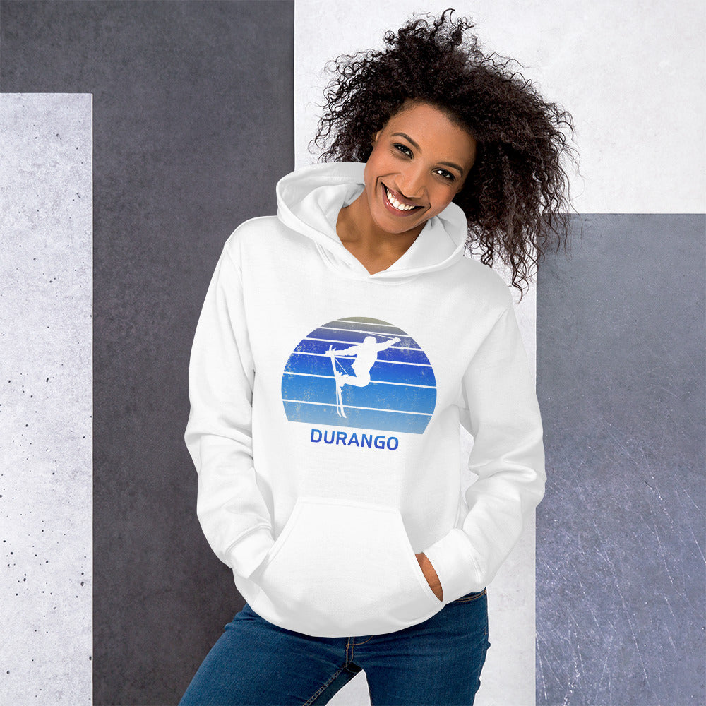 Retro Durango Colorado Skiing Fan Unisex Hoodie Top Sweatshirt
