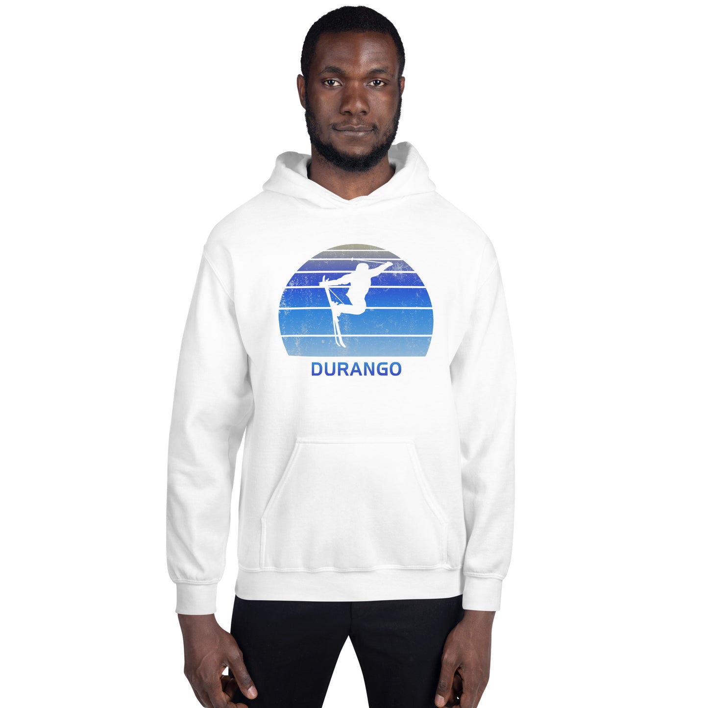 Retro Durango Colorado Skiing Fan Unisex Hoodie Top Sweatshirt