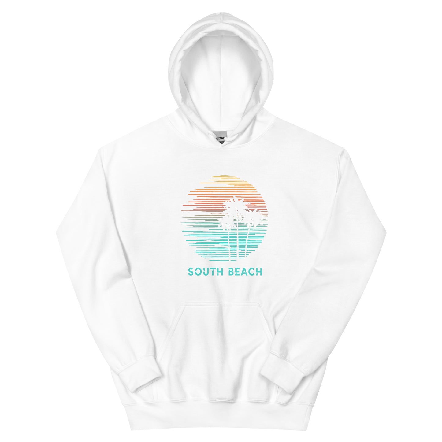 South Beach Miami Florida Souvenir Vacation Artistic Unisex Hoodie Top Sweatshirt