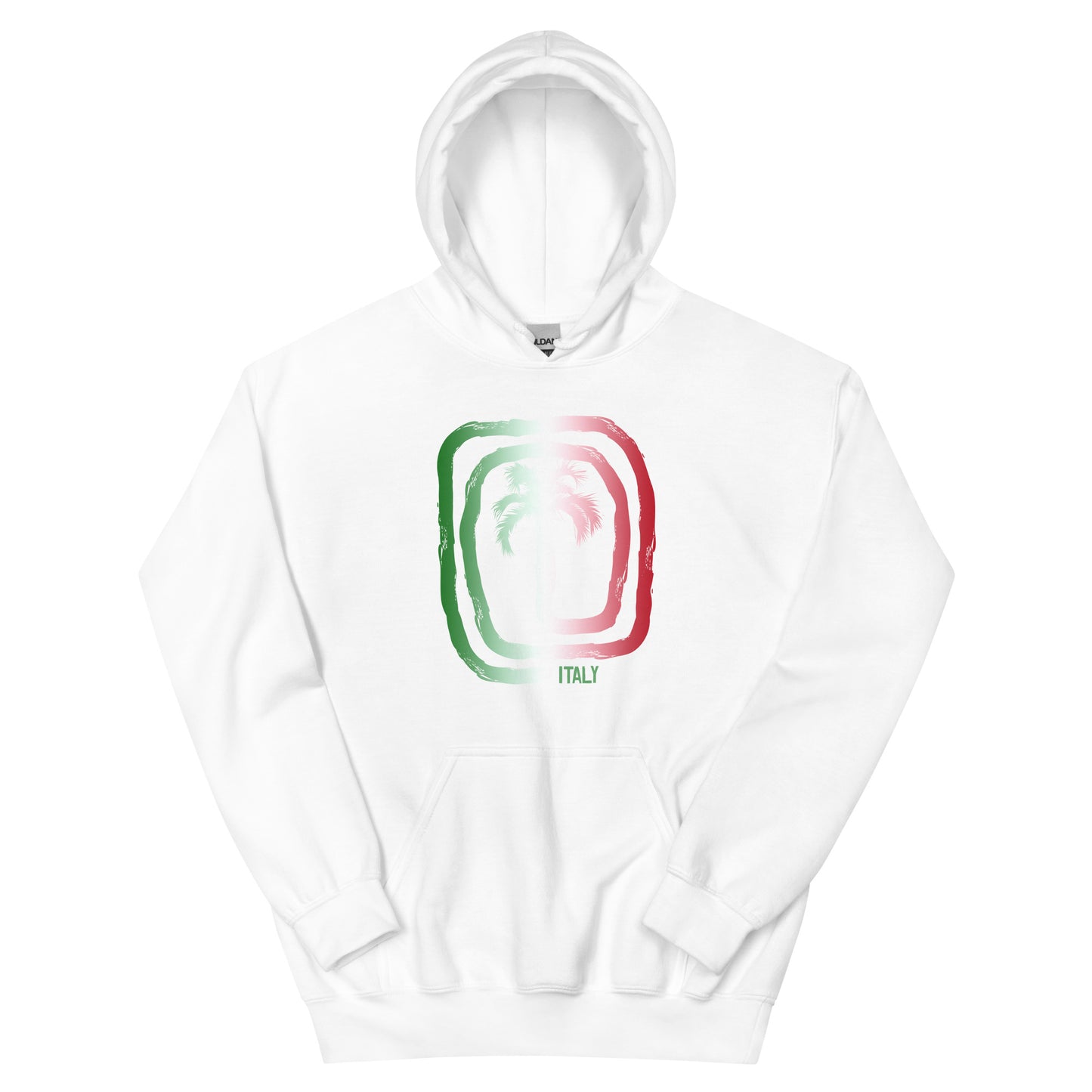 Cool Italy Flag Beach Palm Tree Vacation Souvenir Unisex Hoodie Top Sweatshirt