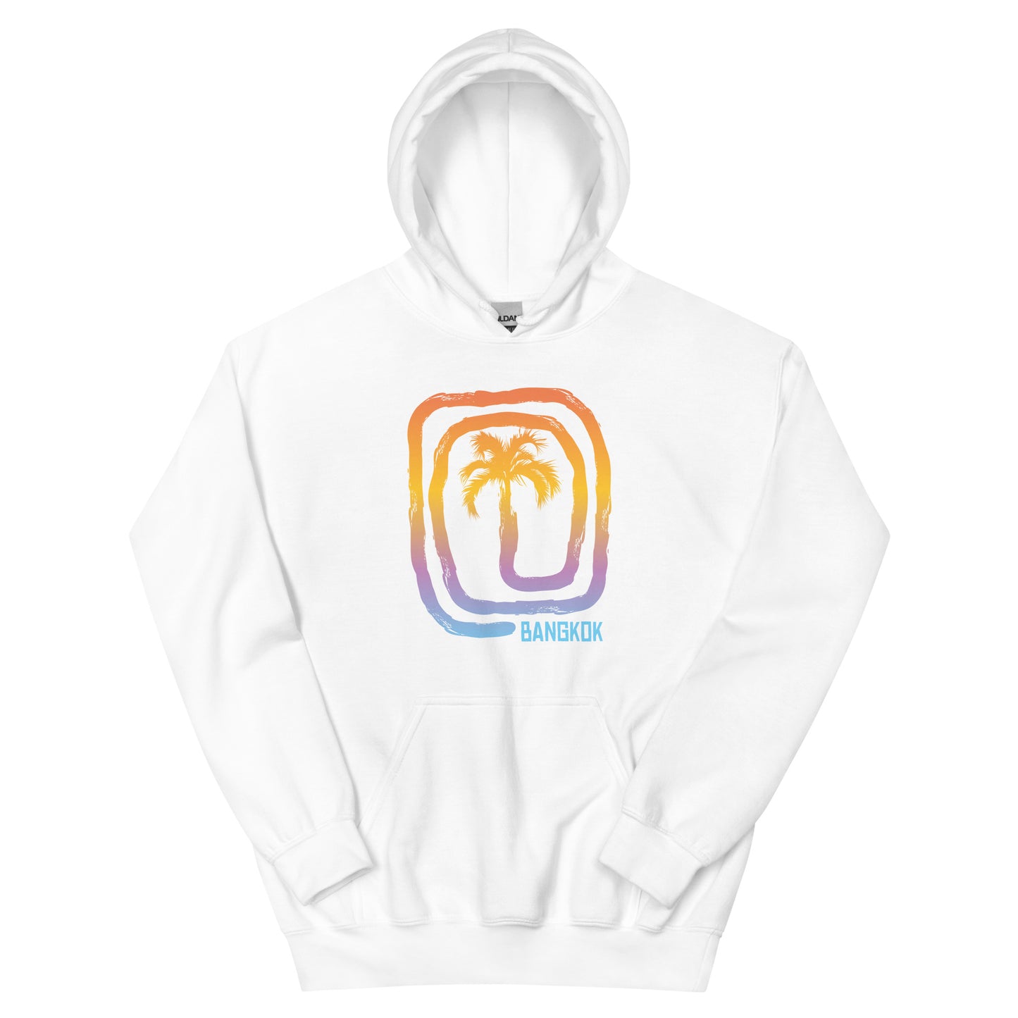 Cool Bangkok Thailand Palm Tree Souvenir Vacation Unisex Hoodie Top Sweatshirt