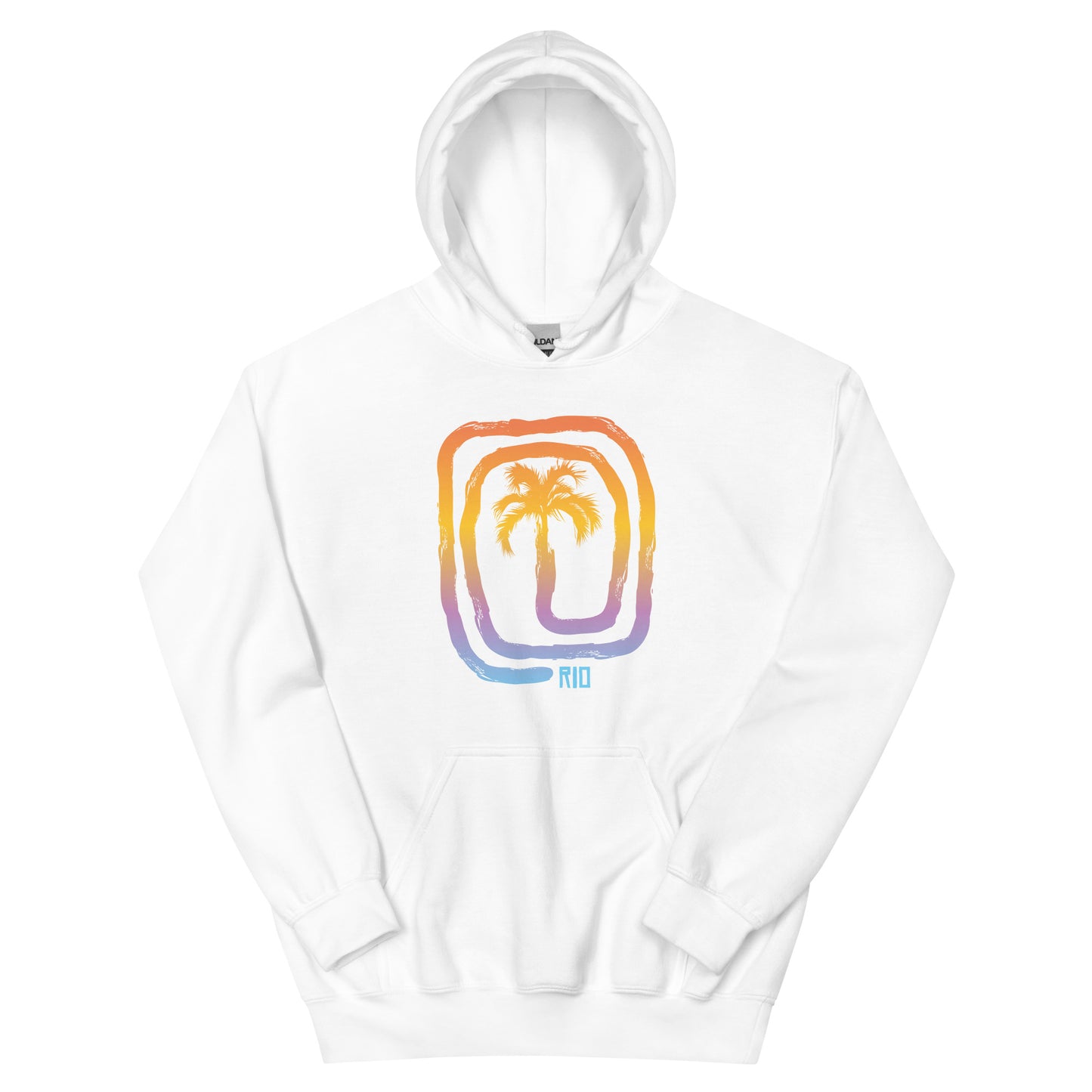 Cool Rio De Janeiro Brazil Beach Palm Tree Vacation Souvenir Unisex Hoodie Top Sweatshirt
