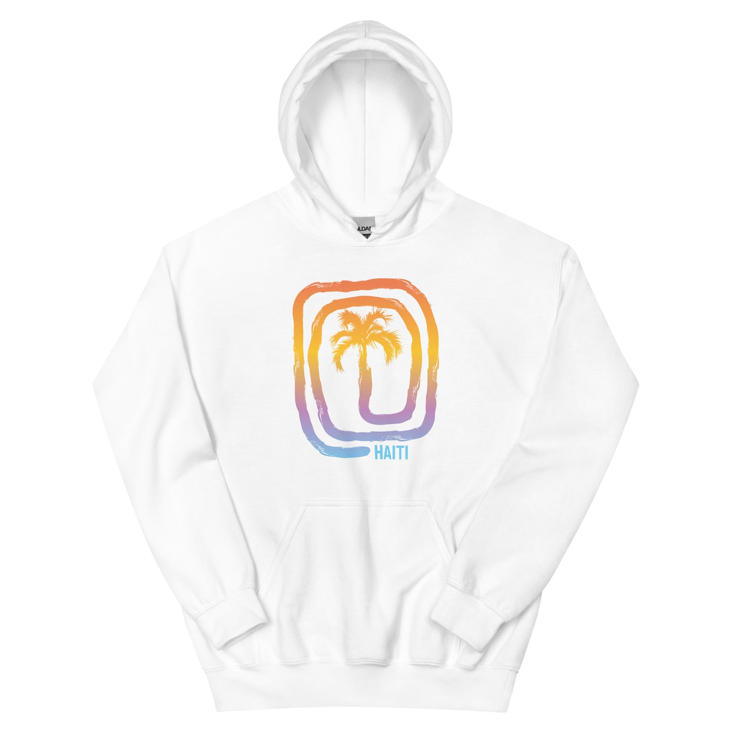 Cool Haiti Palm Tree Souvenir Vacation Unisex Hoodie Top Sweatshirt