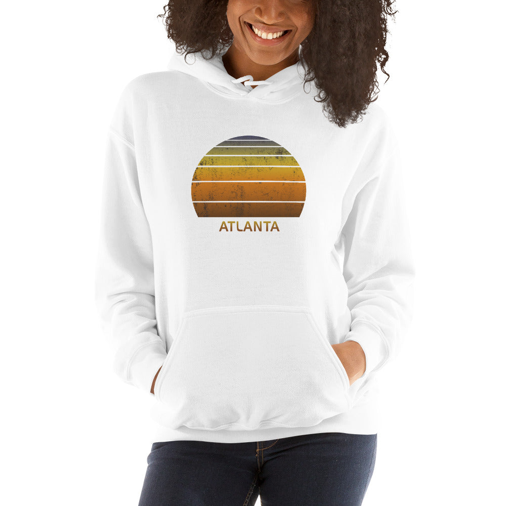 Retro Atlanta Sunset Vintage Sunrise Unisex Hoodie Top Sweatshirt