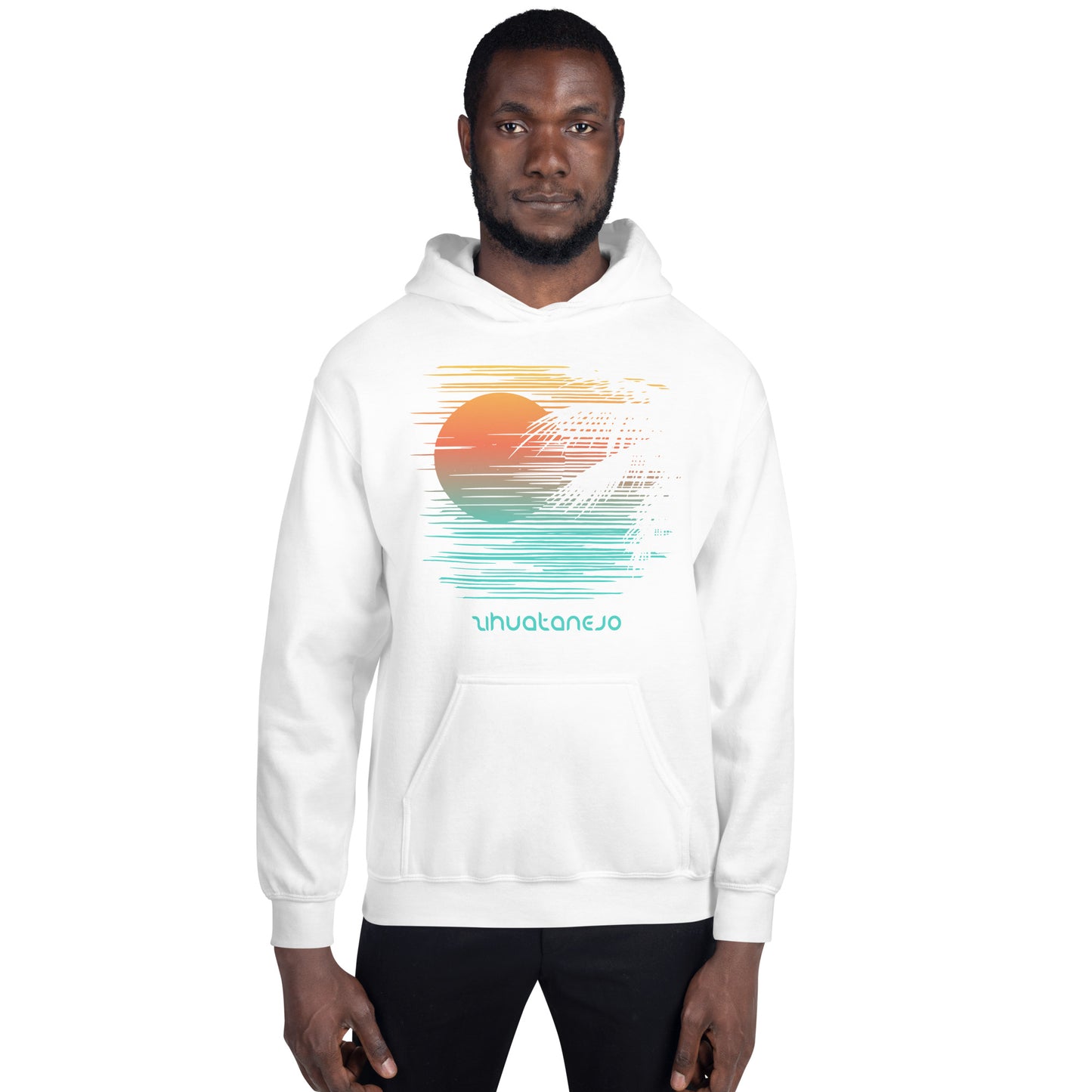 Cool Zihuatanejo Mexico Abstract Vacation Souvenir Sunset Unisex Hoodie Top Sweatshirt