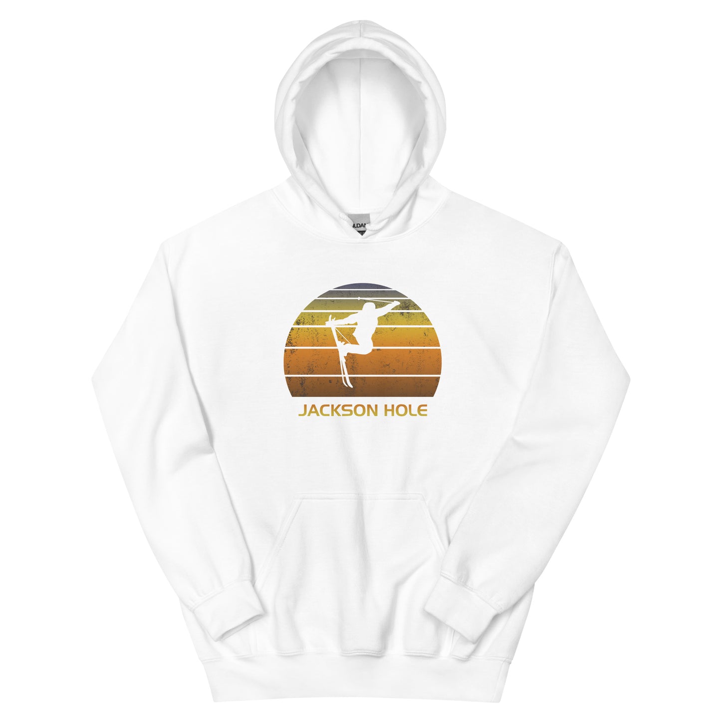 Retro Jackson Hole Ski Fan Skier Unisex Hoodie Top Sweatshirt