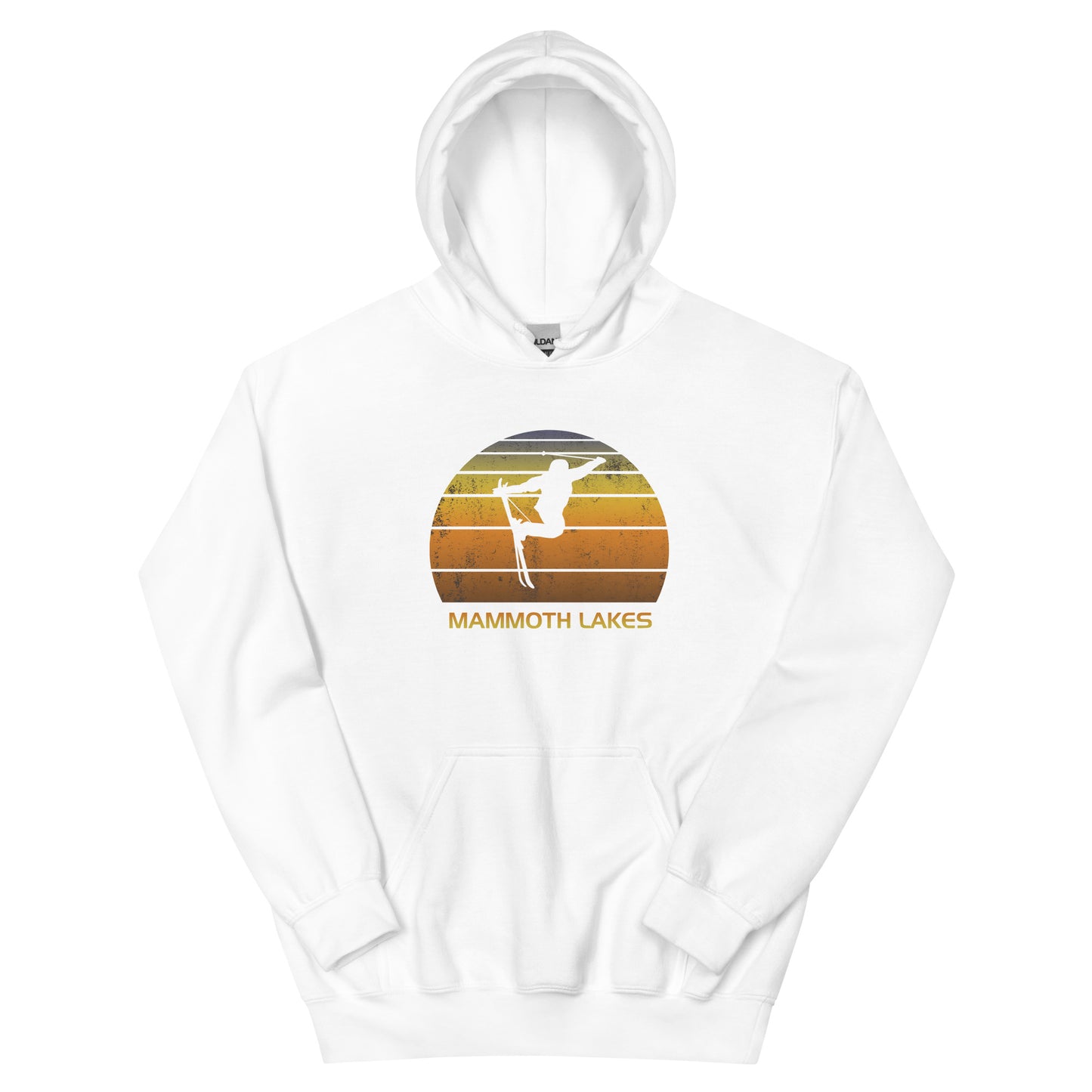 Retro Mammoth Lakes California Ski Fan Skier Sunset Unisex Hoodie Top Sweatshirt