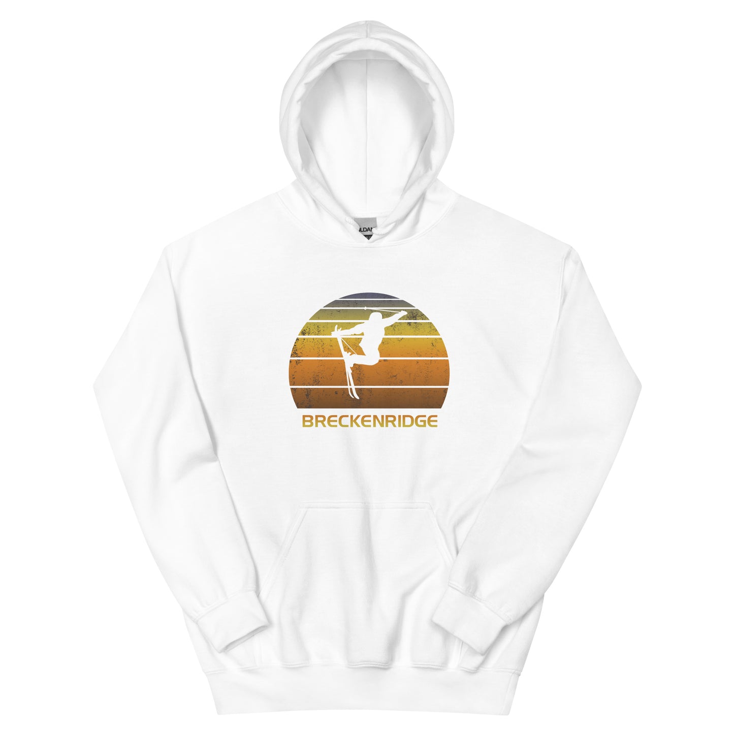 Retro Breckenridge Colorado Ski Fan Skier Unisex Hoodie Top Sweatshirt