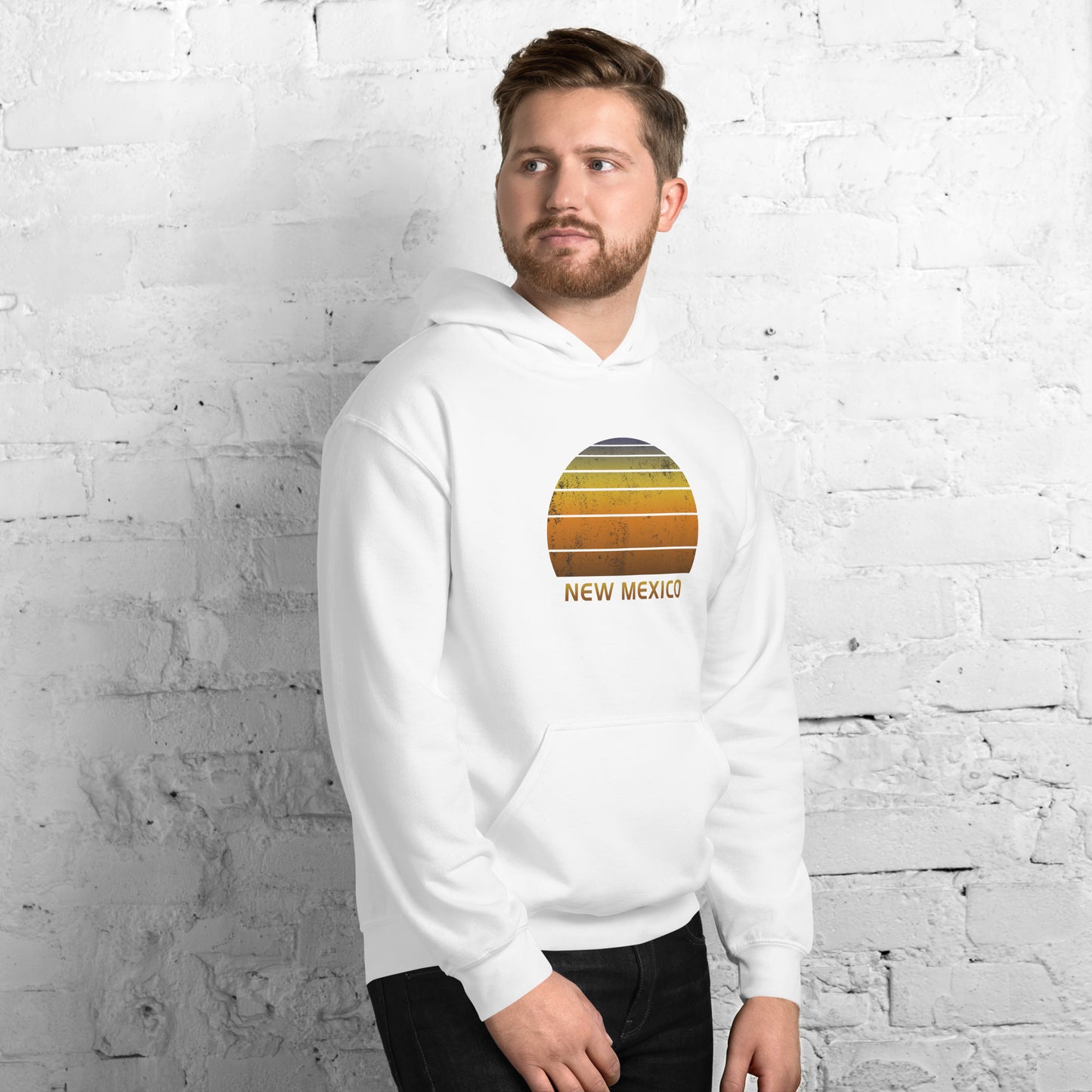 Retro New Mexico Vacation Souvenir Sunset Unisex Hoodie Top Sweatshirt