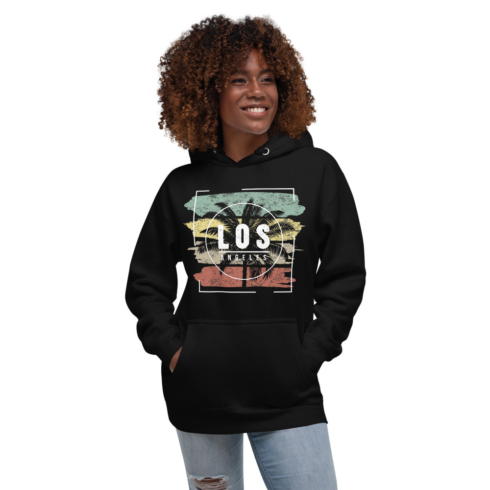 Cool Los Angeles California Beach Palm Tree Vacation Souvenir Unisex Hoodie Top Sweatshirt