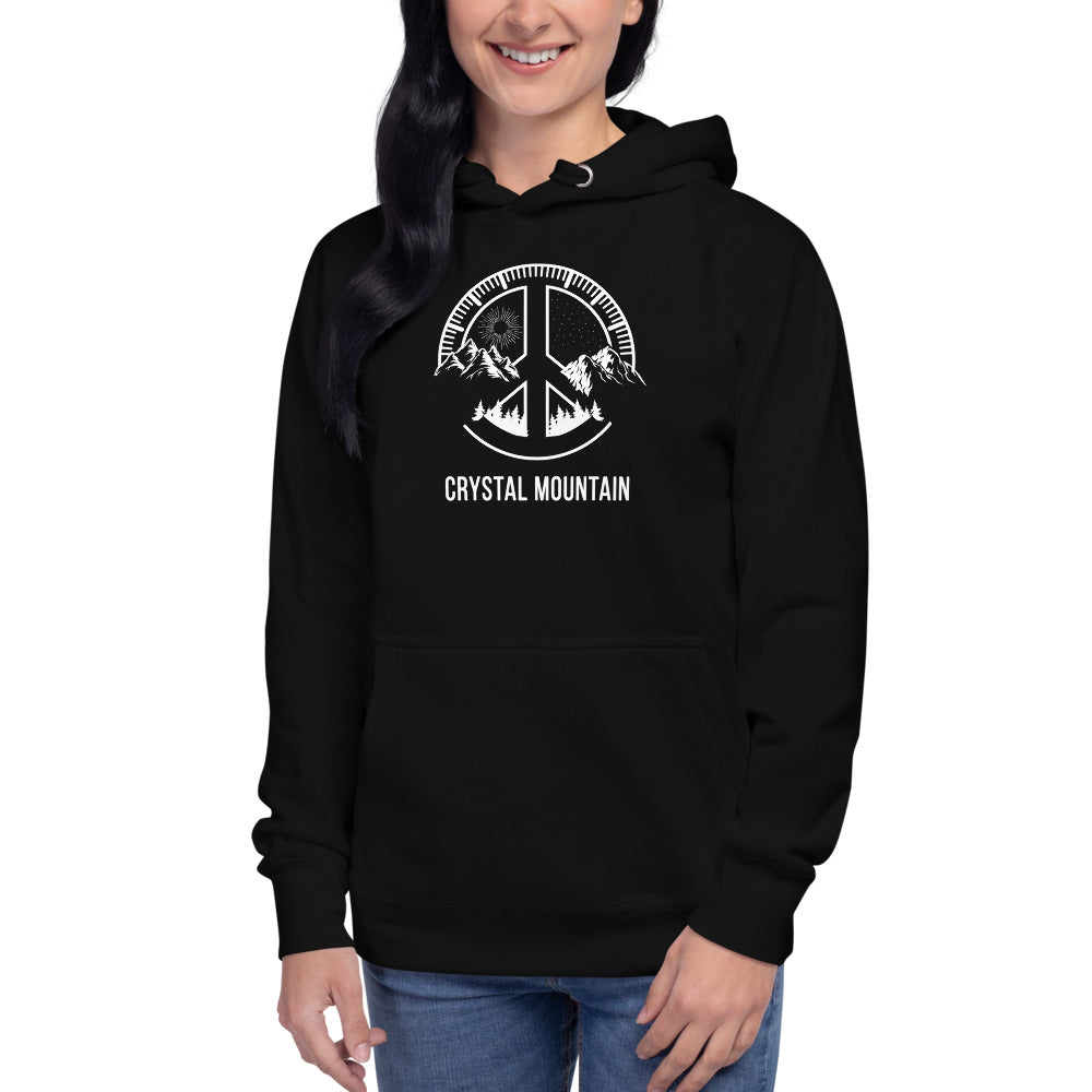 Cool Crystal Mountain Outdoors Fan Nature Lover Ski Unisex Hoodie Top Sweatshirt