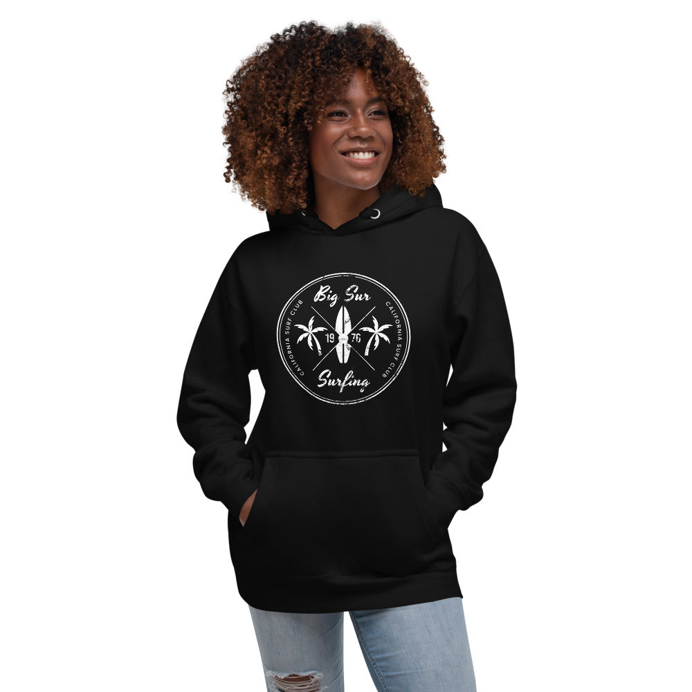 Retro Big Sur California Surfing Fan Beach Unisex Hoodie Top Sweatshirt
