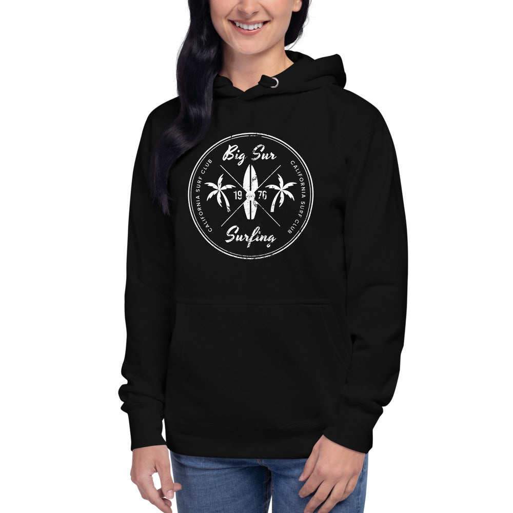Retro Big Sur California Surfing Fan Beach Unisex Hoodie Top Sweatshirt