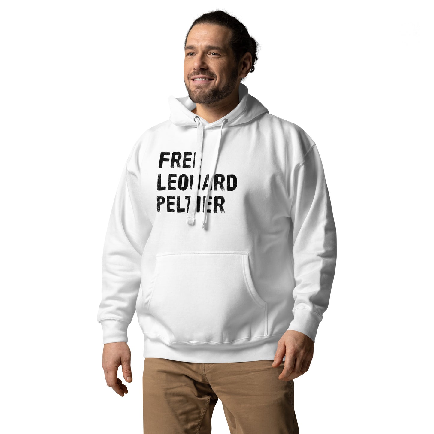 Free Leonard Peltier Native American Indian Justice Political Slogan Music Unisex Hoodie Top Sweatshirt