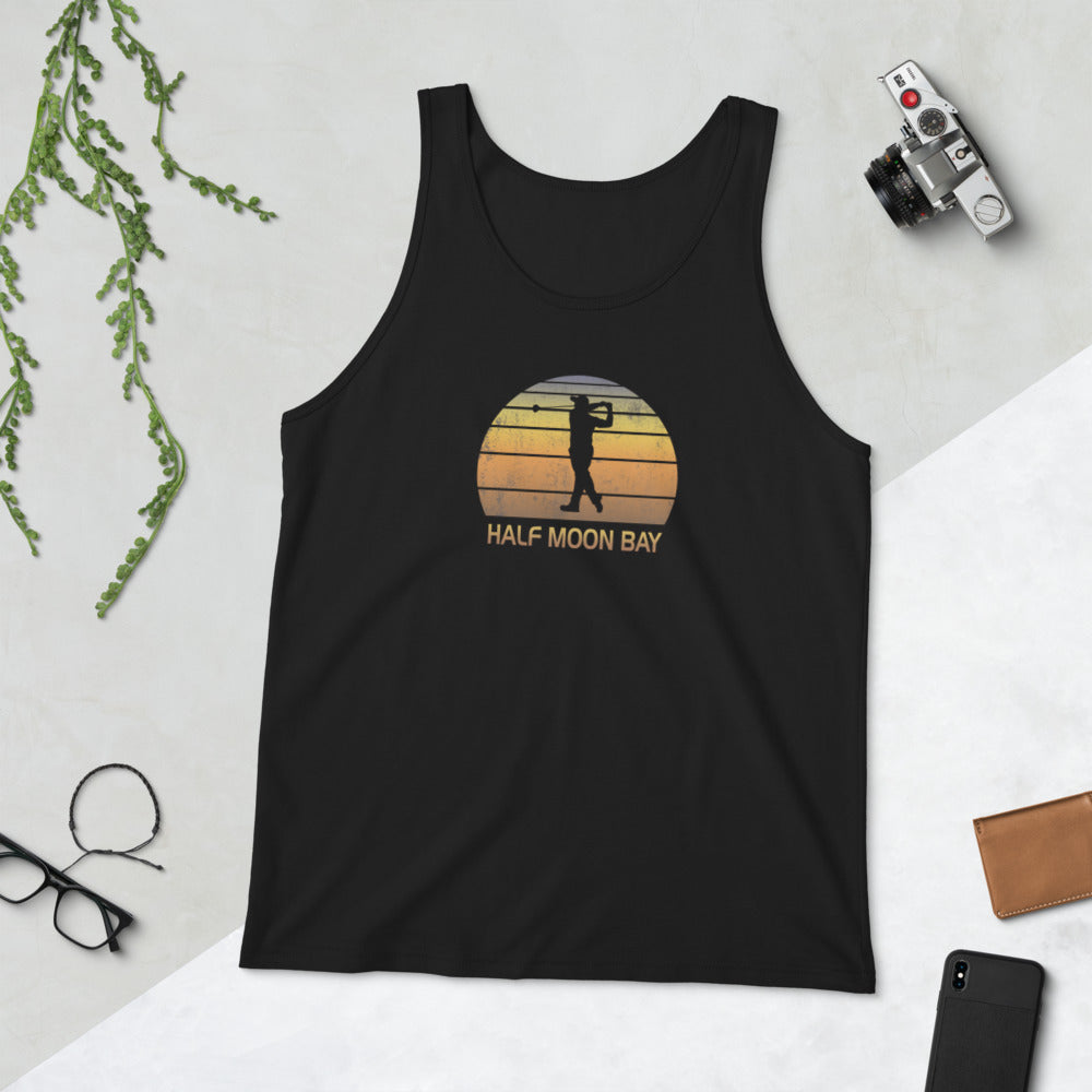 Half Moon Bay California Golf Fan Golfer Unisex Tank Top