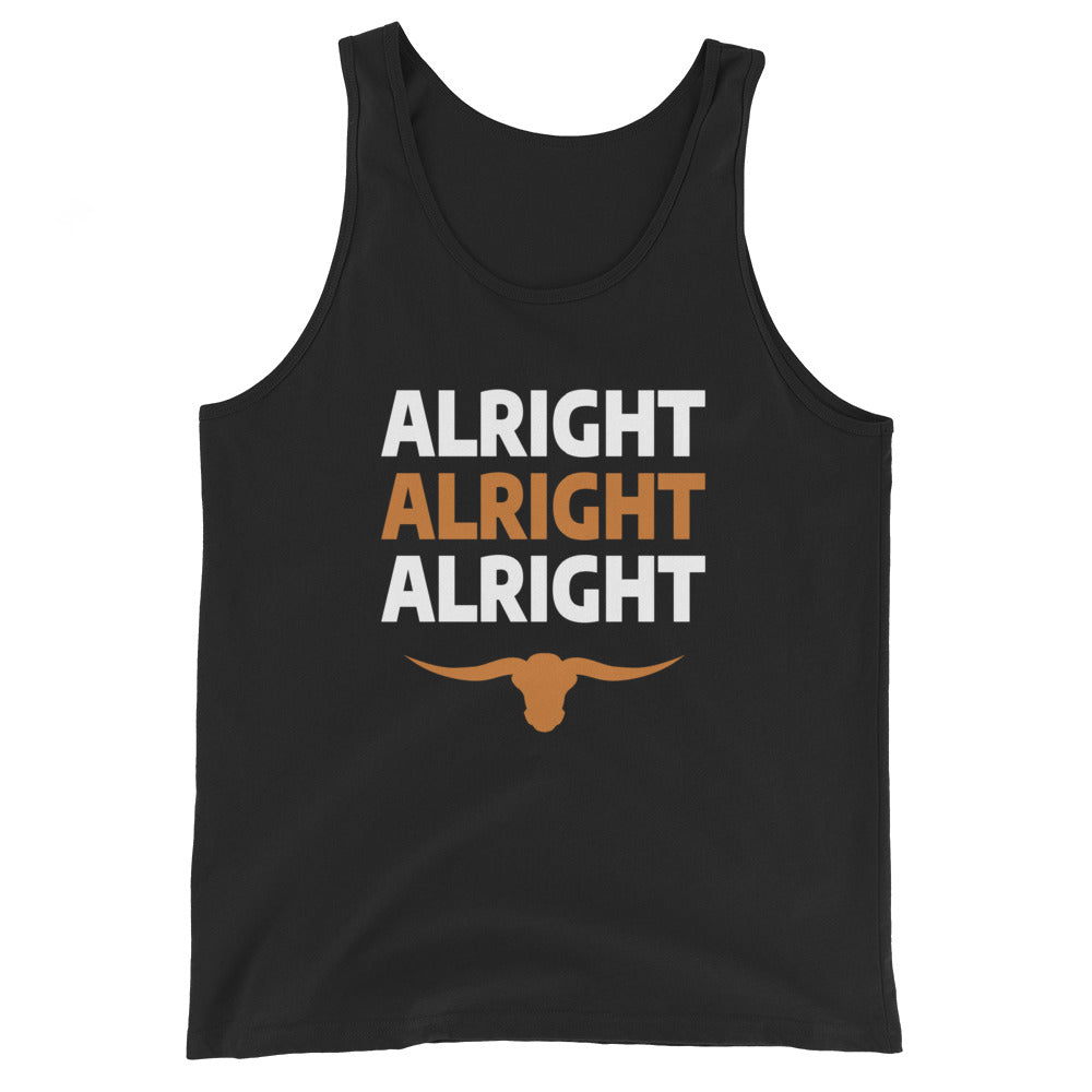 Alright Alright Alright Texas Fan College Football Unisex Tank Top