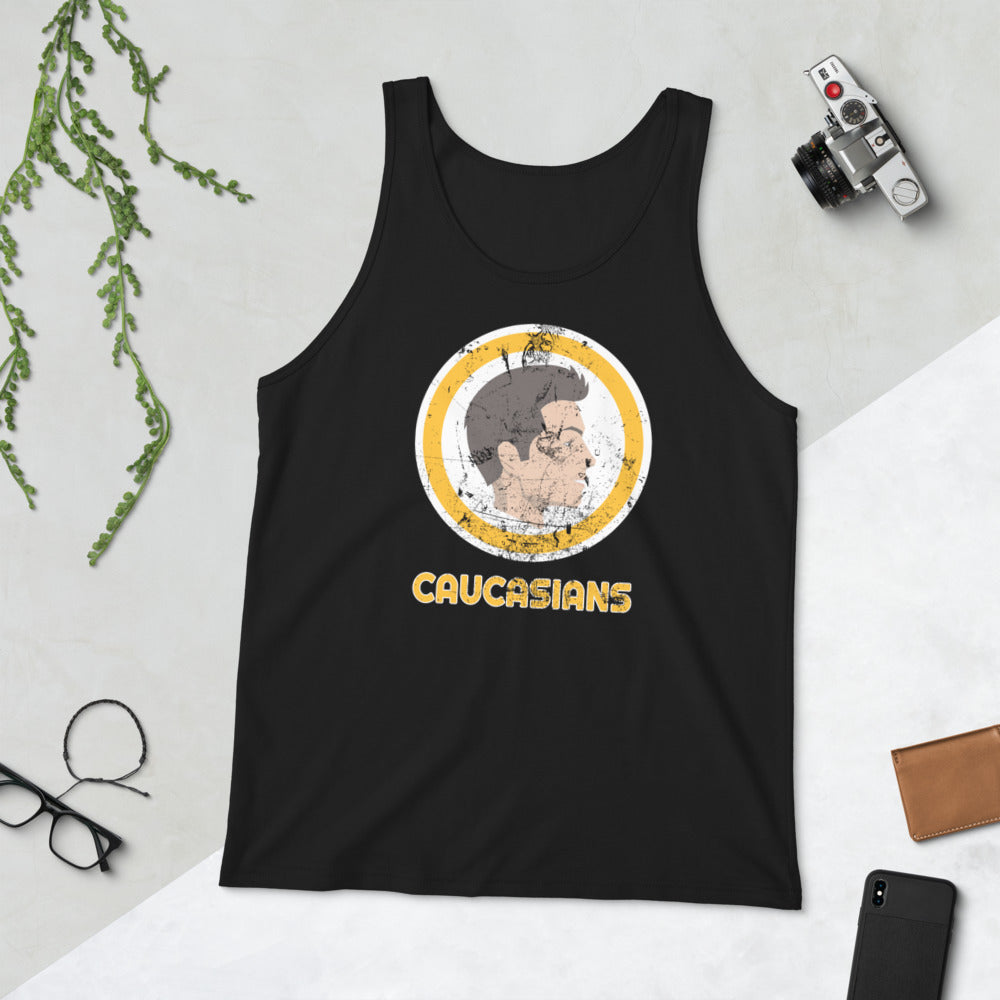 Washington Caucasians Funny Pro Football Parody Unisex Tank Top