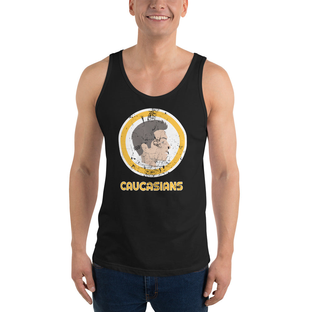 Washington Caucasians Funny Pro Football Parody Unisex Tank Top