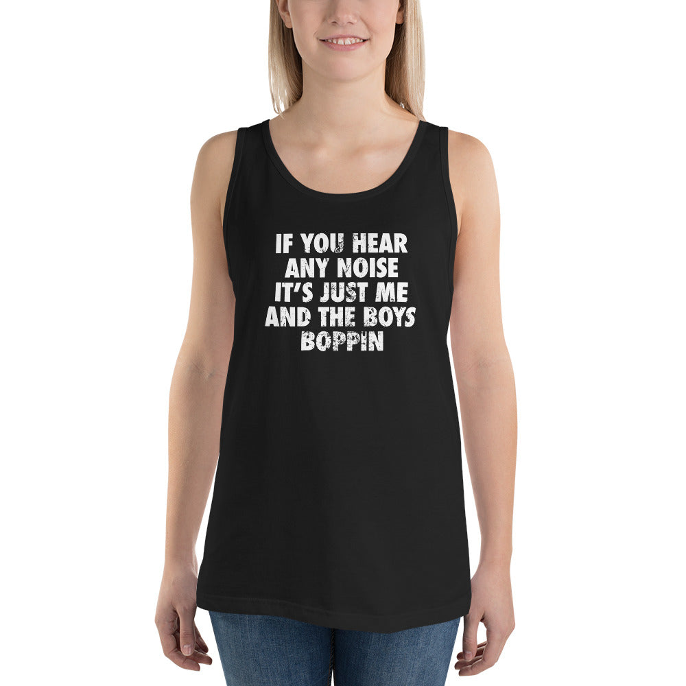 New York Baseball Fan Funny NY Boys Boppin Quote Unisex Tank Top