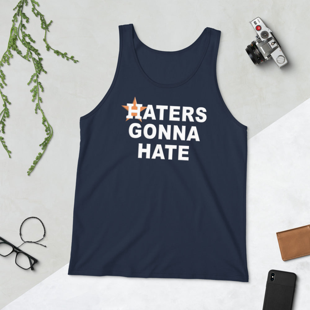 Haters Gonna Hate Funny Houston Baseball Fan Unisex Tank Top
