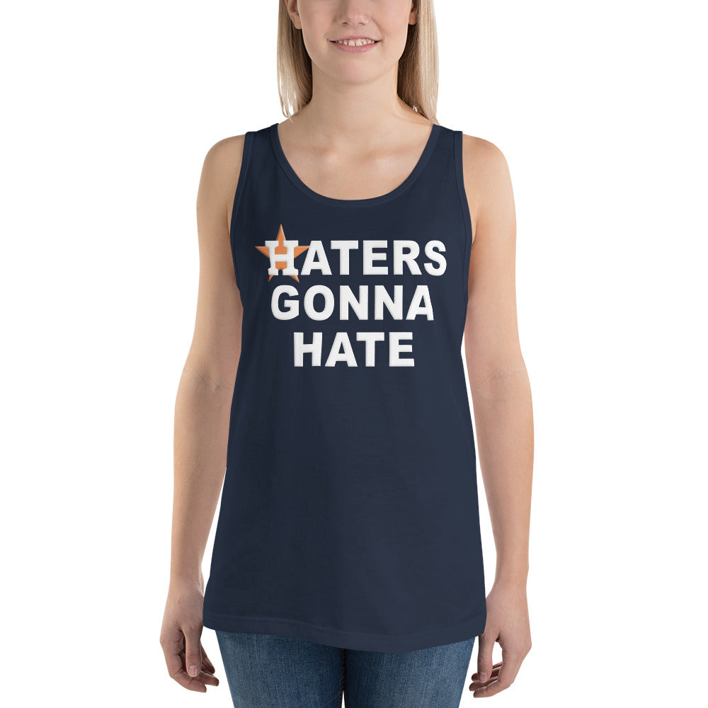 Haters Gonna Hate Funny Houston Baseball Fan Unisex Tank Top