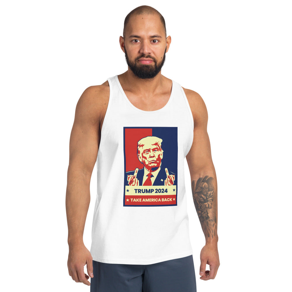 Take America Back MAGA Pro Trump 2024 Supporter Funny Political Unisex Tank Top