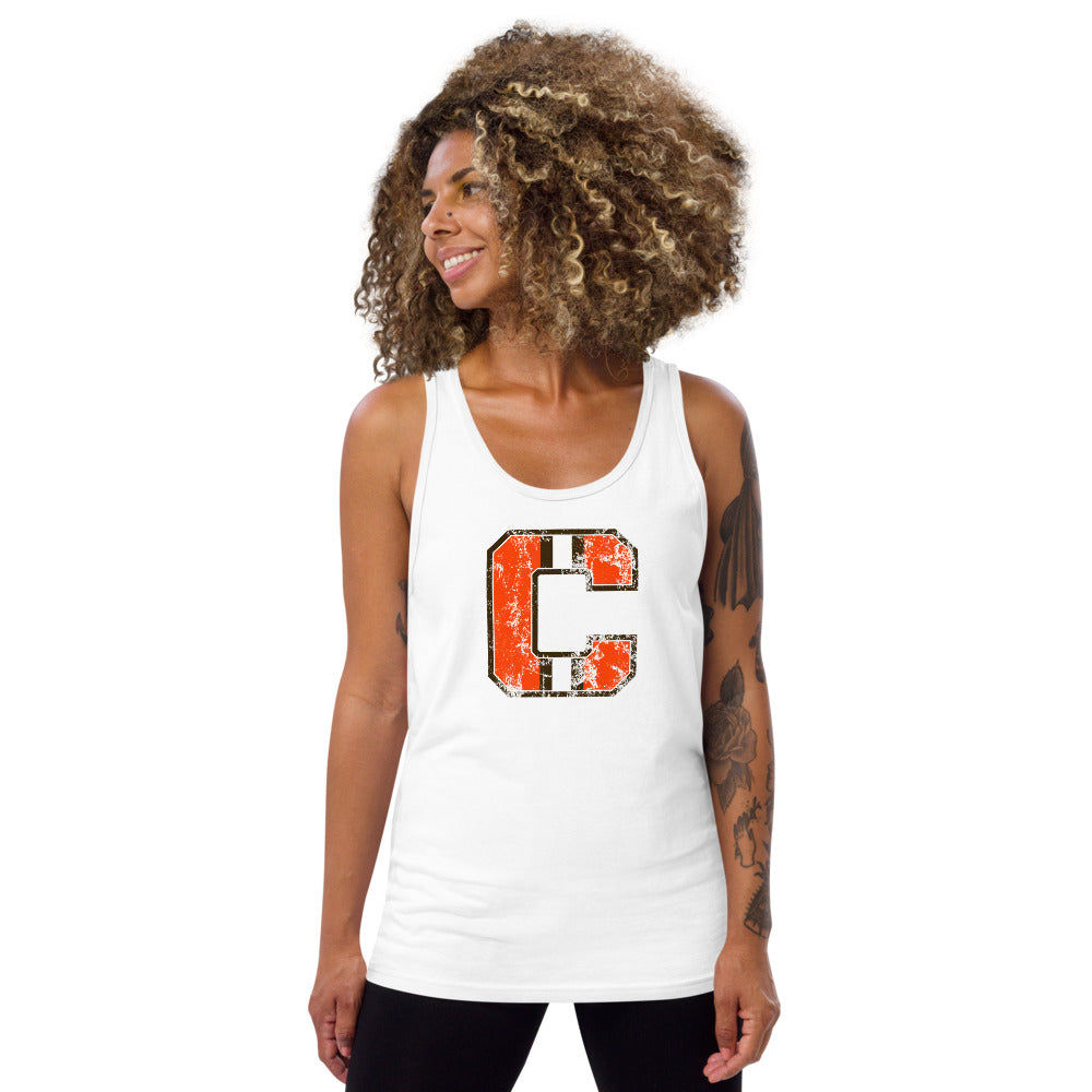 Retro Cleveland Native Football Fan Unisex Tank Top