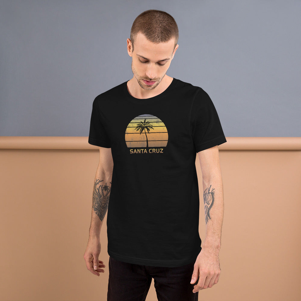 Vintage Santa Cruz California Beach Sunset Unisex T-Shirt