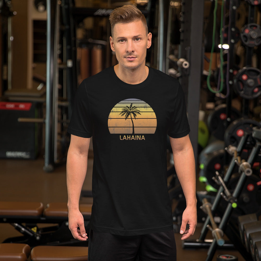 Vintage Lahaina Maui Hawaii Sunset Unisex T-Shirt