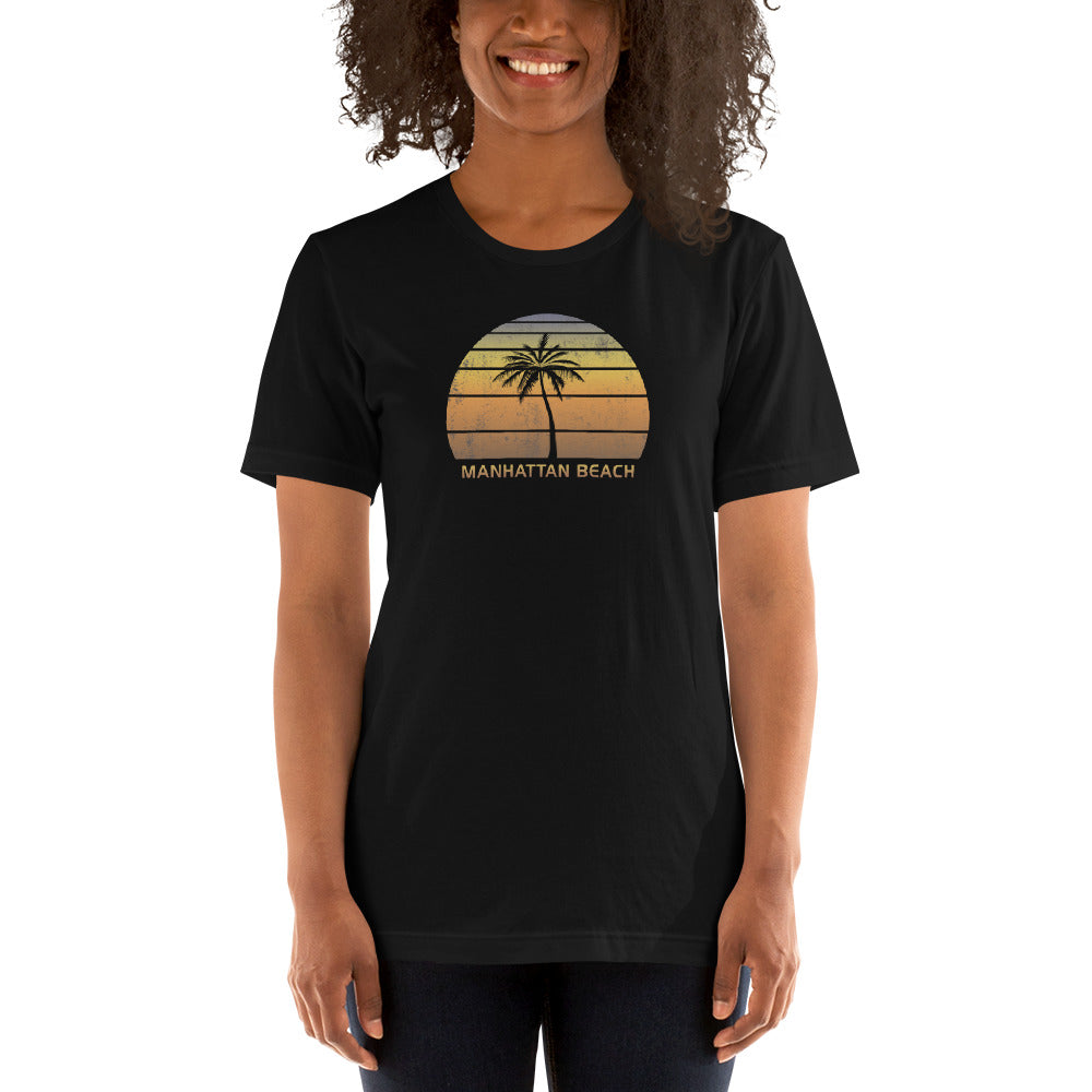 Vintage Manhattan Beach California Sunset Unisex T-Shirt