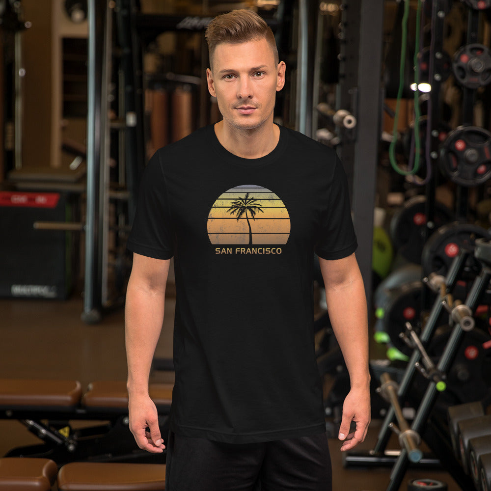 Vintage San Francisco California Beach Sunset Unisex T-Shirt