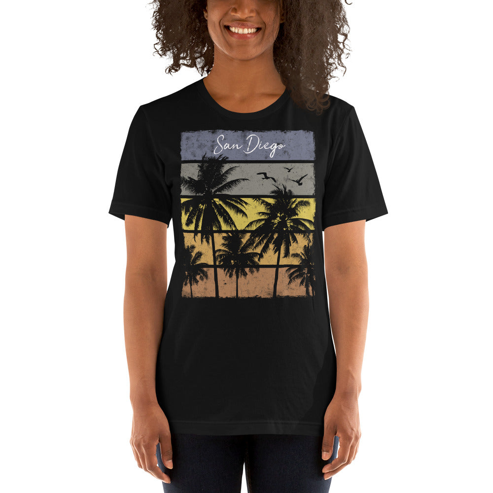 Retro San Diego California Beach Vacation Souvenir Unisex T-Shirt