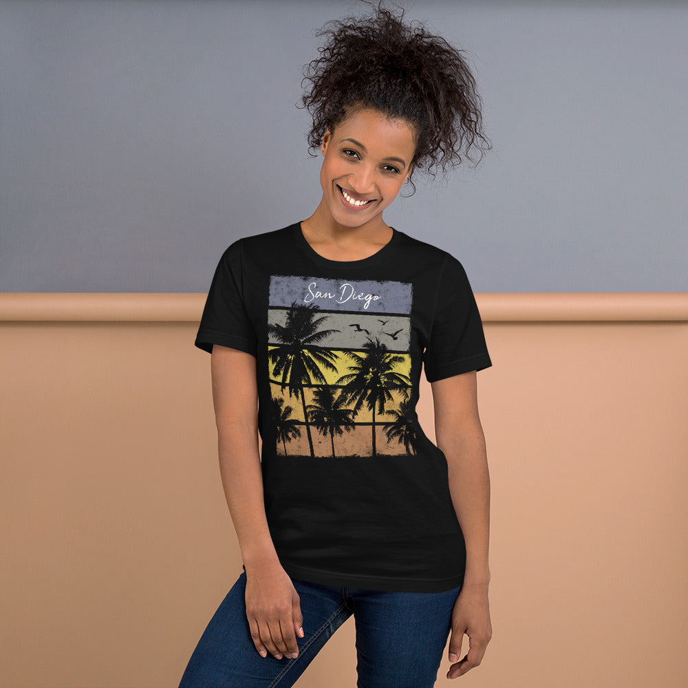 Retro San Diego California Beach Vacation Souvenir Unisex T-Shirt