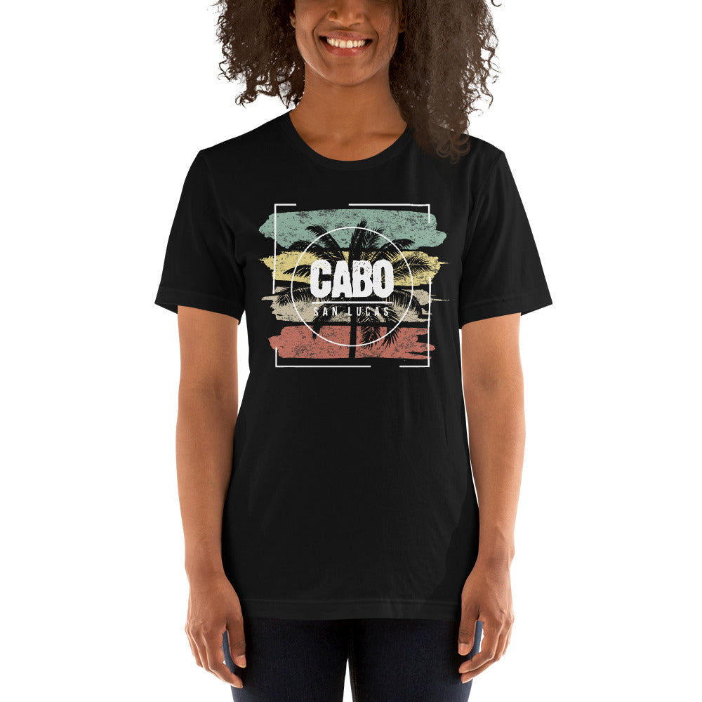Cool Cabo San Lucas Mexico Beach Palm Tree Vacation Souvenir Unisex T-Shirt