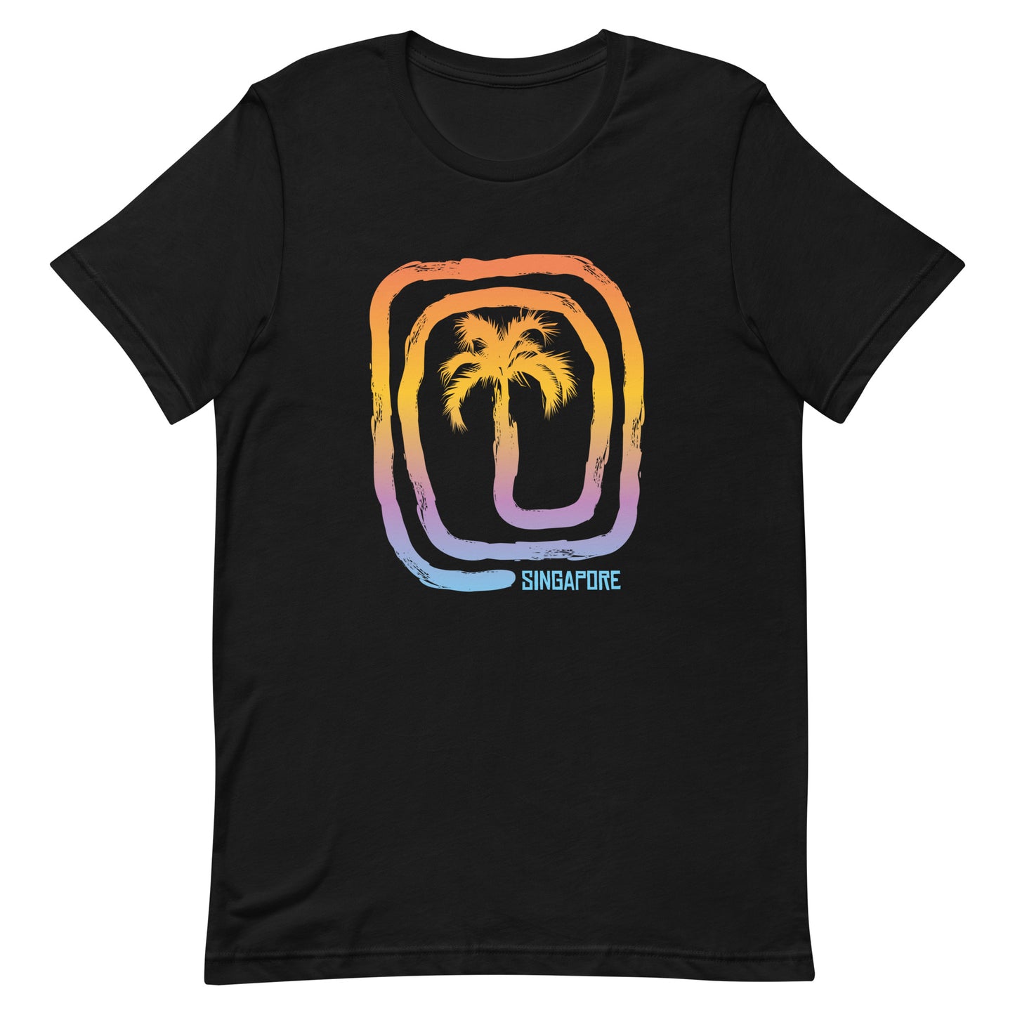 Cool Singapore Beach Palm Tree Vacation Souvenir Unisex T-Shirt