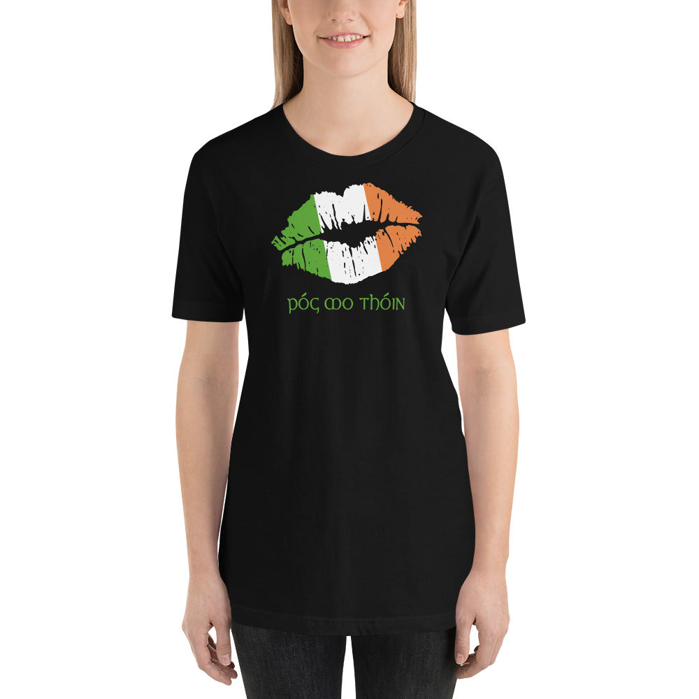 Pog Mo Thoin Funny St. Patrick's Day Ireland Flag Unisex T-Shirt