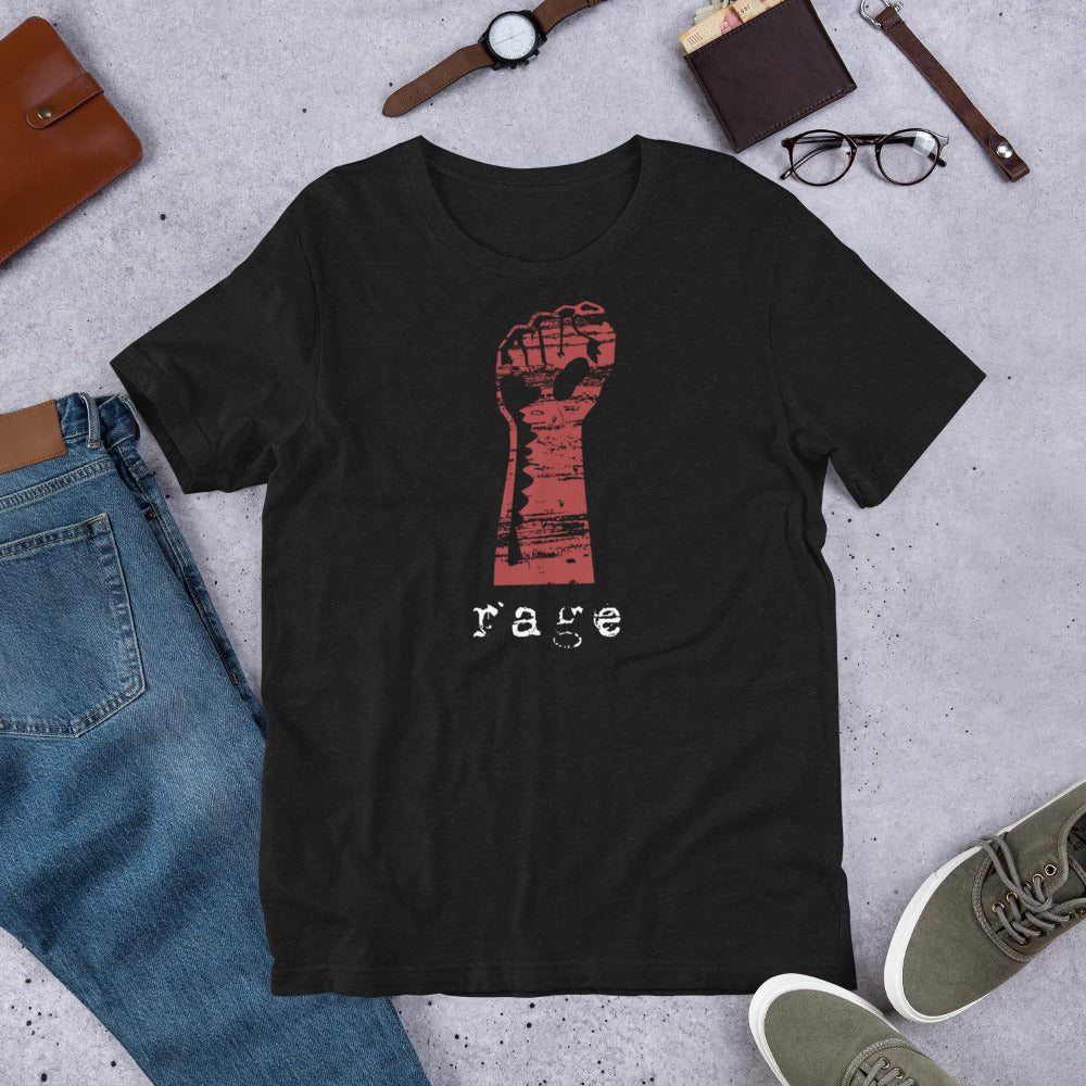 Rage Rock Music Fan Fist Unisex T-Shirt