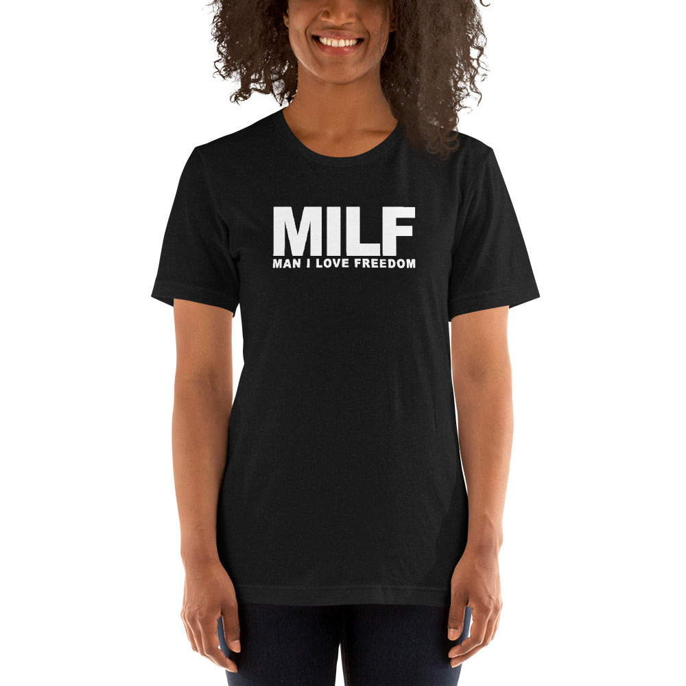 Funny MILF USA Freedom Joke Unisex T-Shirt