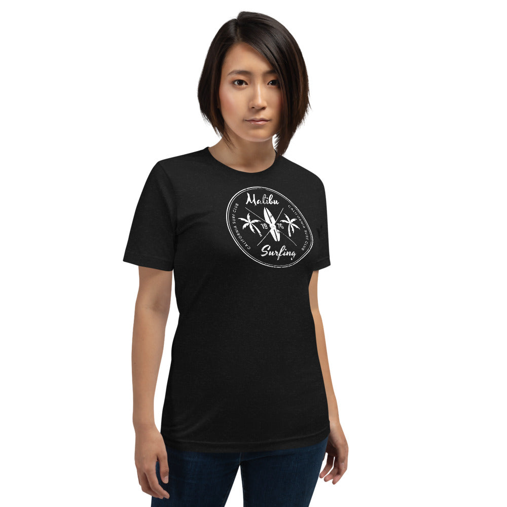 Retro Malibu California Surfing Fan Beach Unisex T-Shirt