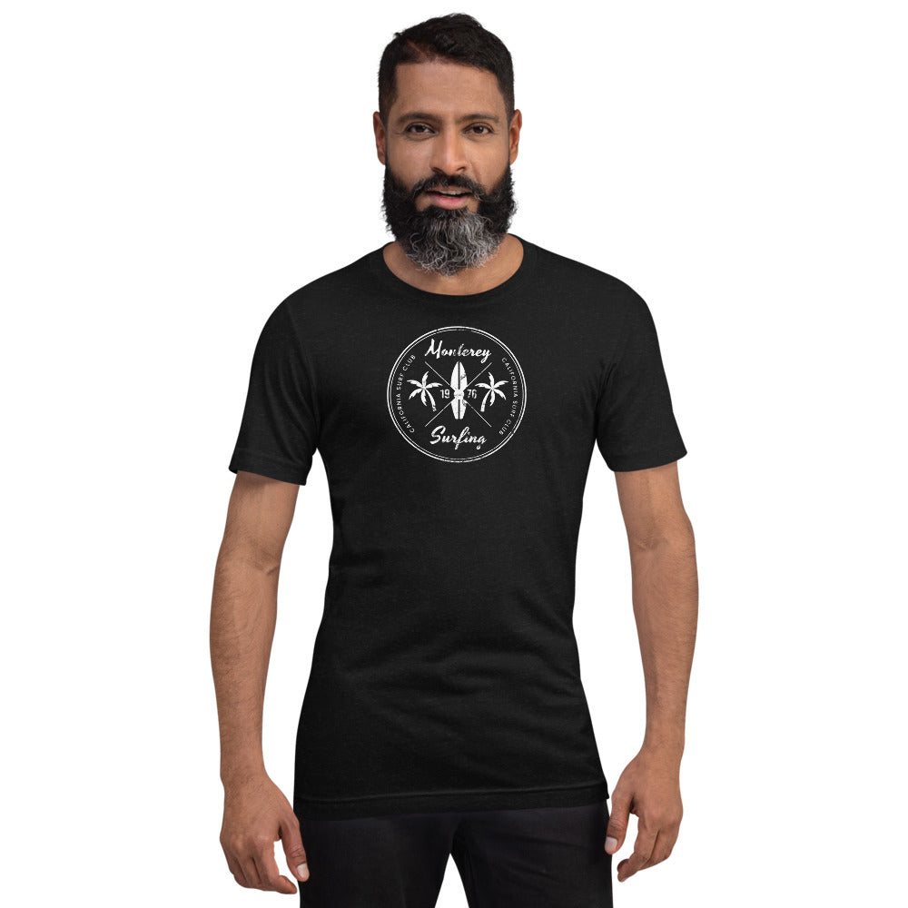 Retro Monterey California Surfing Fan Beach Unisex T-Shirt