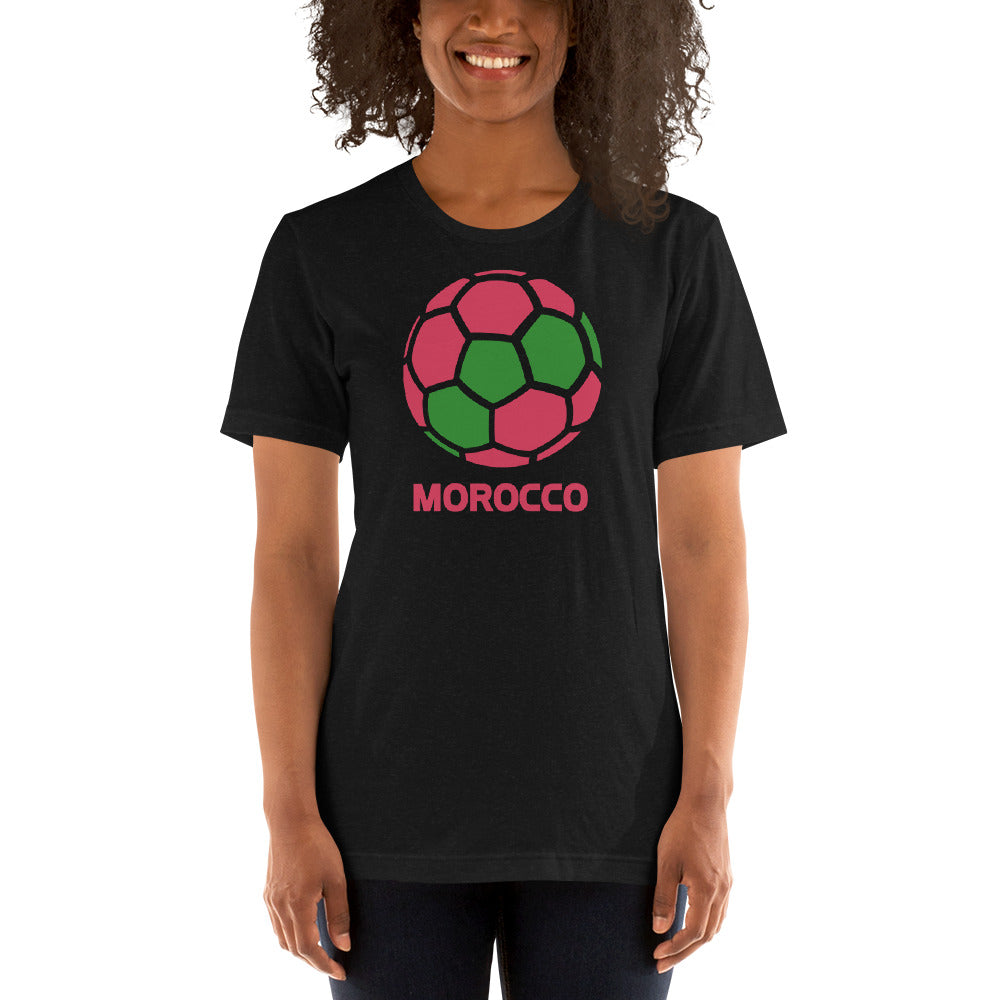 Morocco National Soccer Team Football Country Flag Pride Unisex T-Shirt